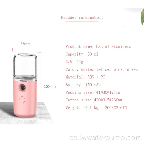 Usb 200ml nano facial para regalo de novia